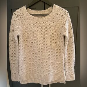 ✨💖Banana Republic Merino Wool/Alpaca Star-Stitch Crew Pullover Women XS EUC